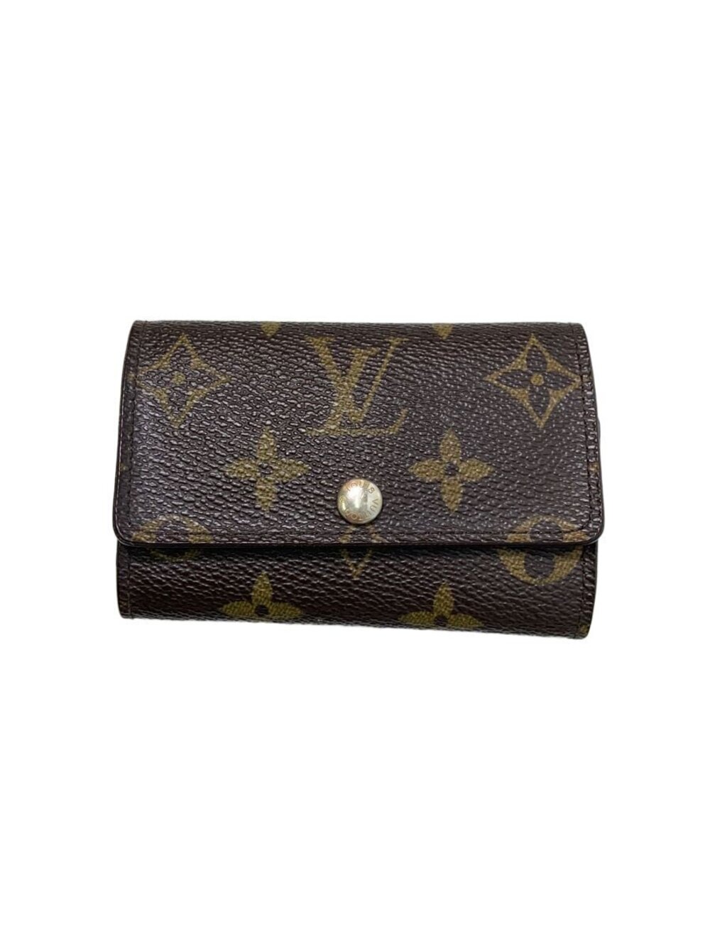 LOUIS VUITTON Multicles Monogram Key Case Wallet Brown